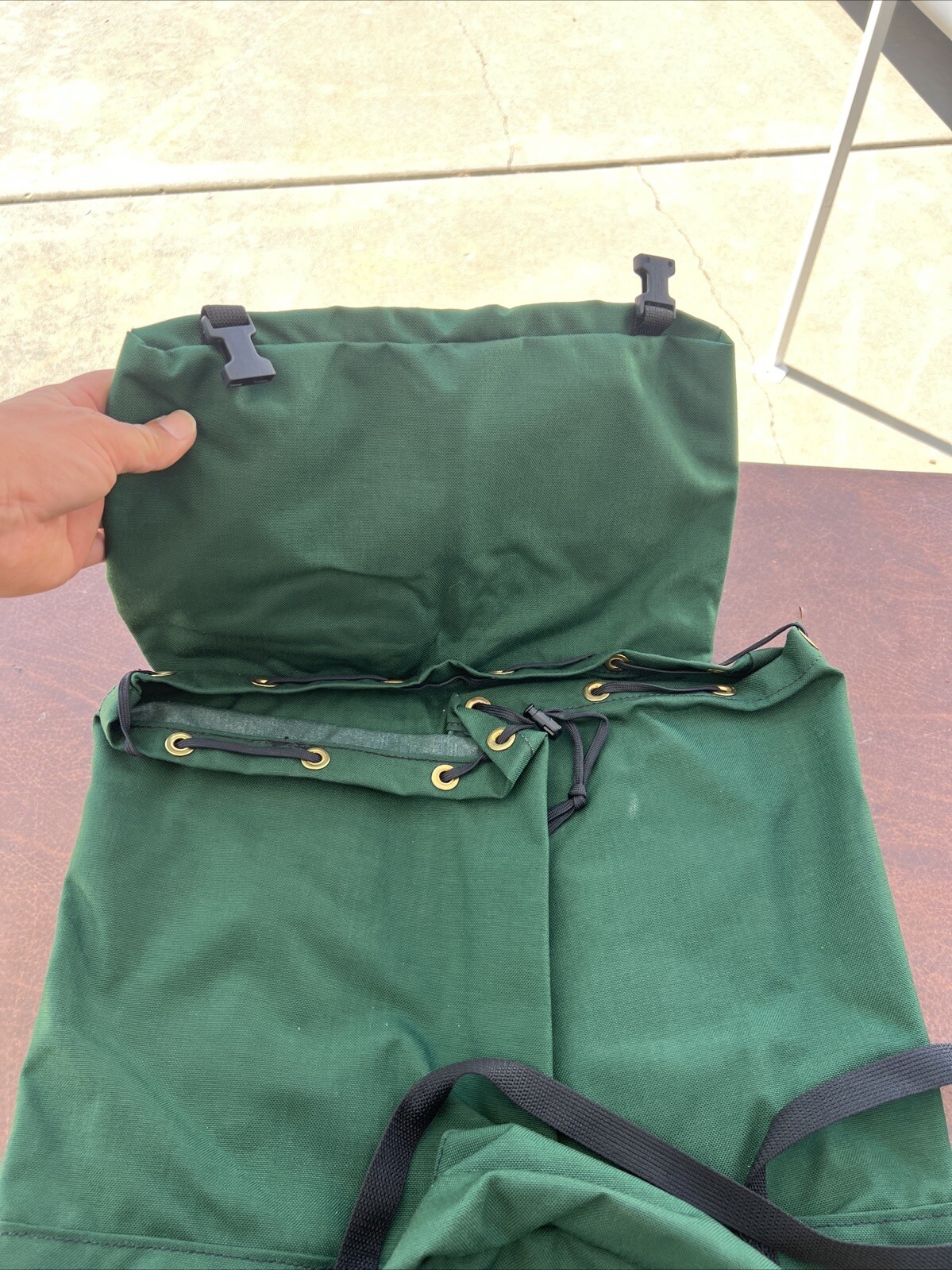 FSS Forest Service Packsack Benchmark Green Backpack Made in USA