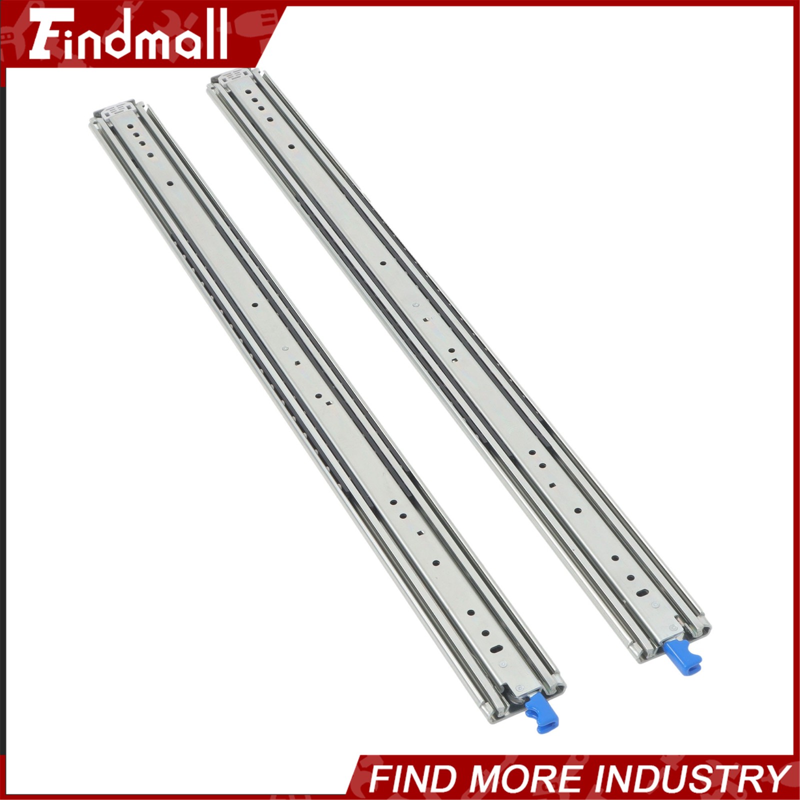 Findmall Heavy Duty 38" Drawer Slides w/Lock 500lb - Full Extension Ball Bearing
