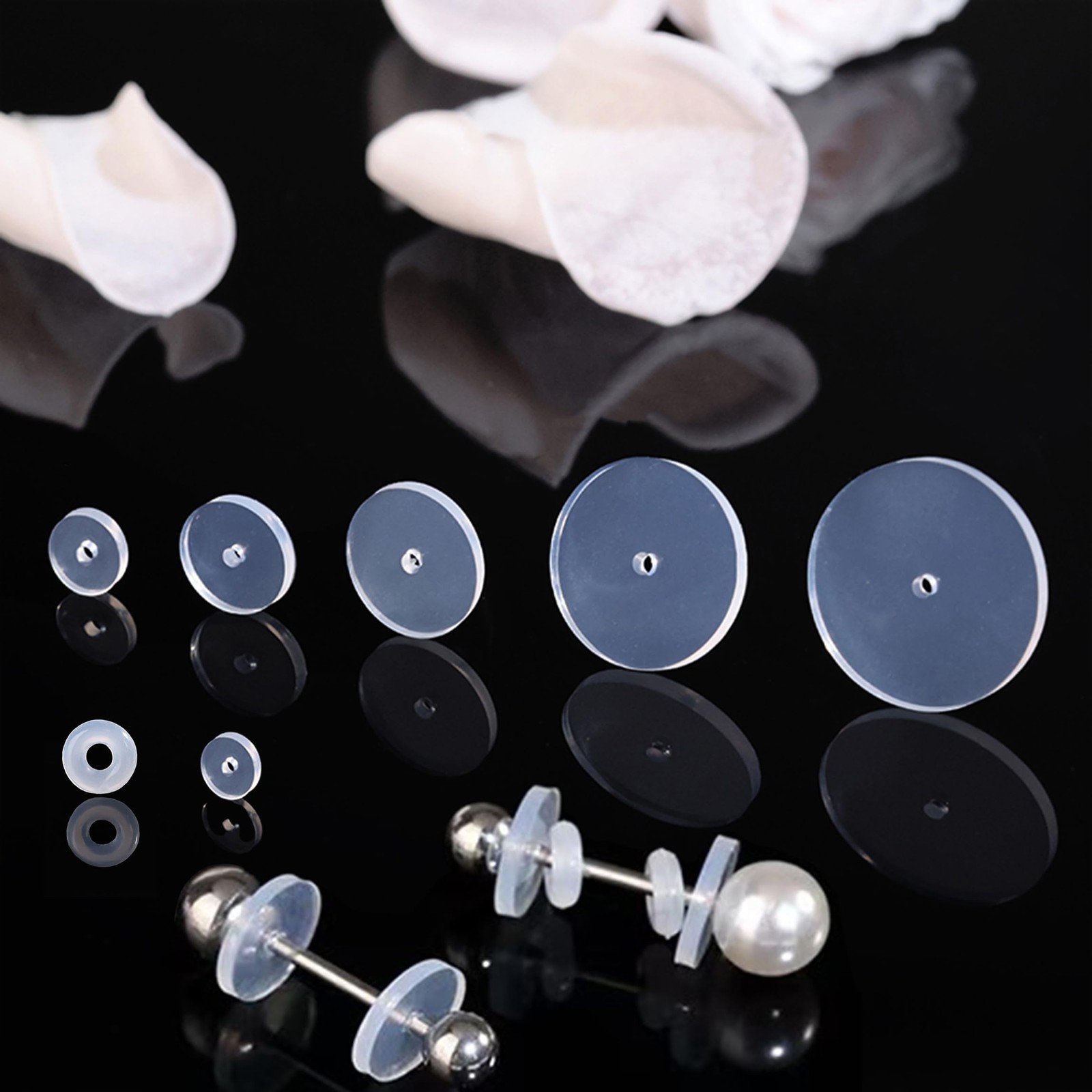 Clear Ear Lobe Support Patches for Earrings - Comfortable and Hypoallergenic ...