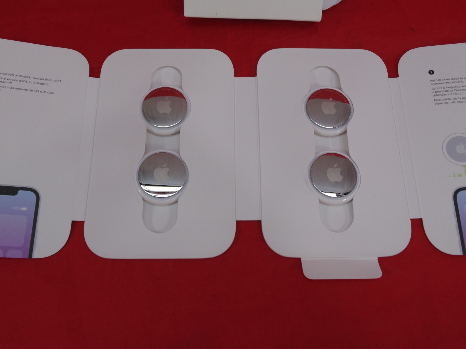 Apple AirTag Tracker 4-Pack MX542AM/A A2187 (White)