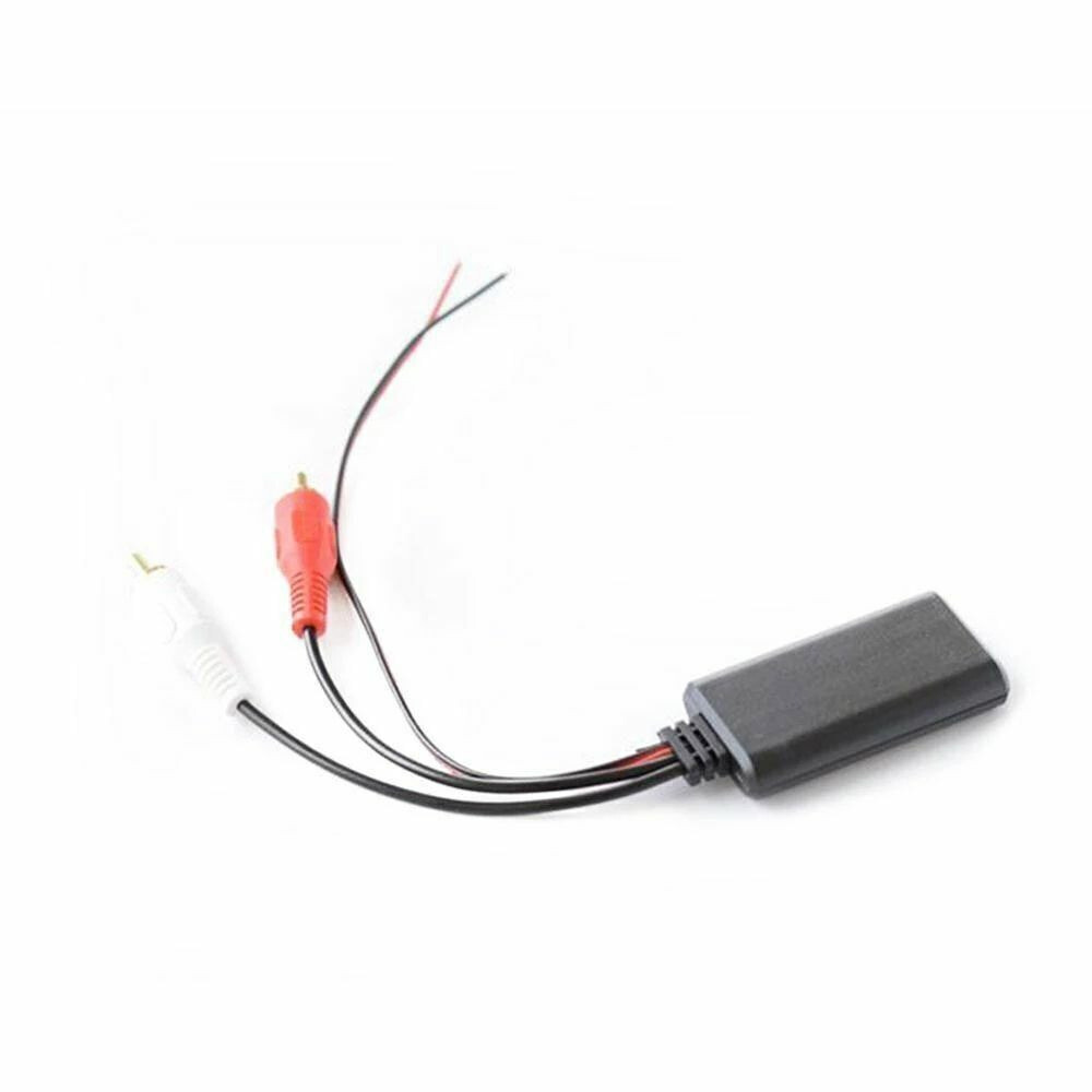 2Pcs Car Audio Stereo Bluetooth AUX Receiver Module RCA Interface Cable Adapter
