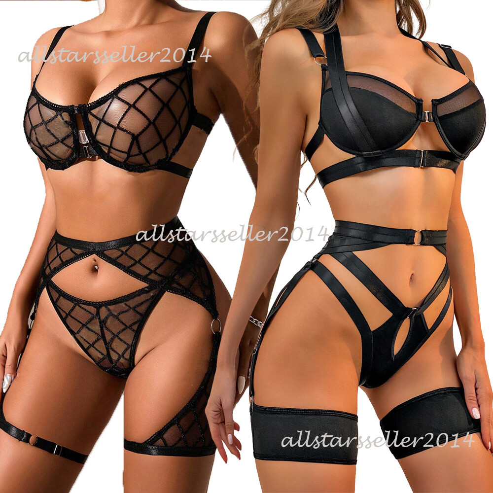 Women's Sexy Lingerie Babydoll Sleepwear Underwear G-String Lace Nightwear Dress