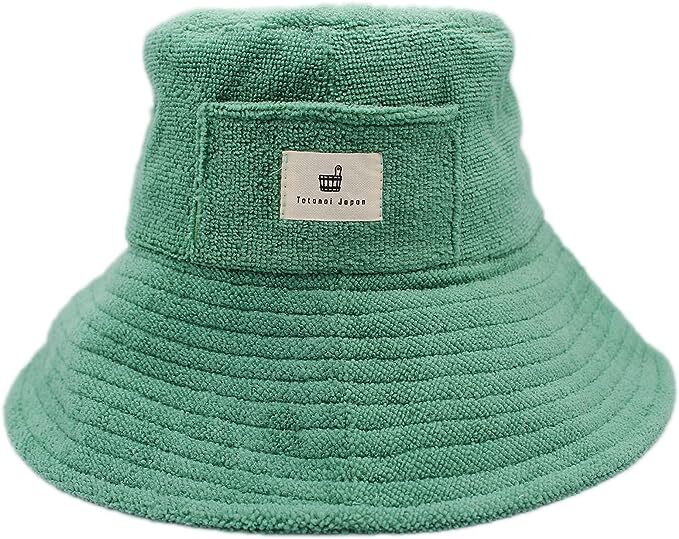 Totonoi Japan Sauna Hat Washable Towel Men's Women's Green 58-60cm NEW JP