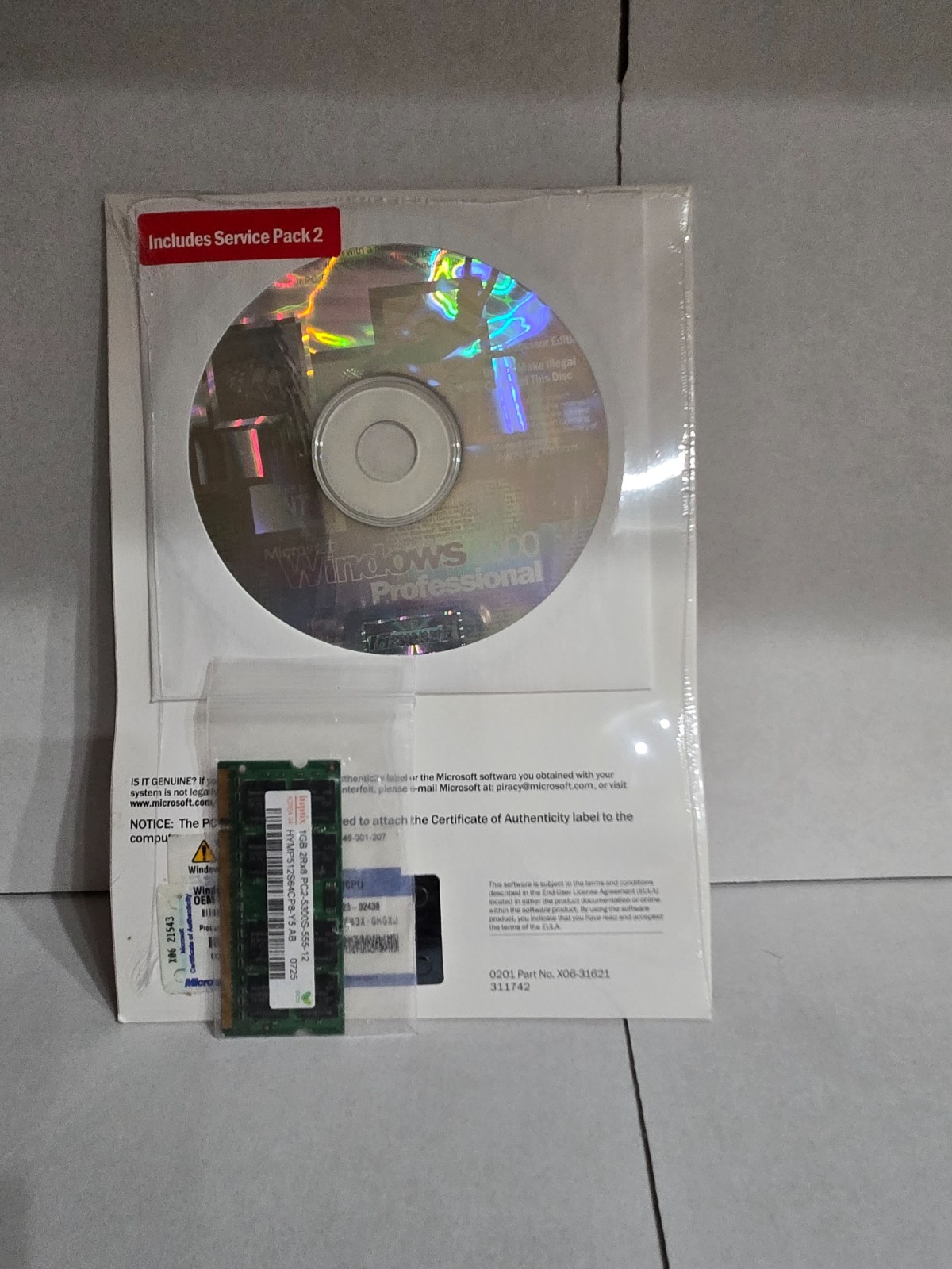 Microsoft Windows 2000 Professional _ Full Version Includes Service Pack 2