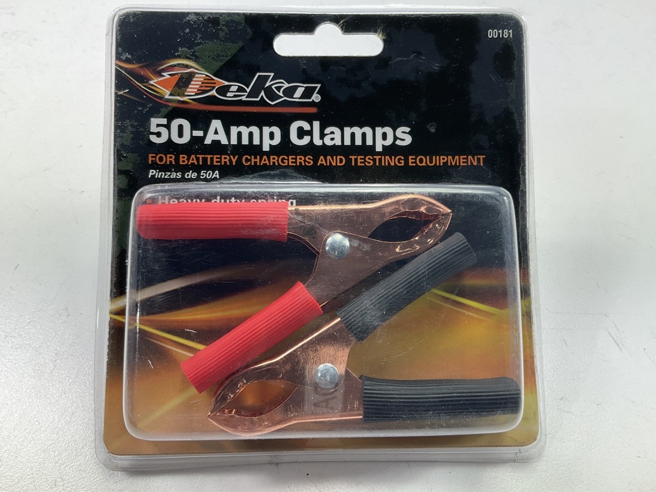 Deka 00181 Heavy Duty Battery Charging & Testing Equipment 50-Amp Clamps