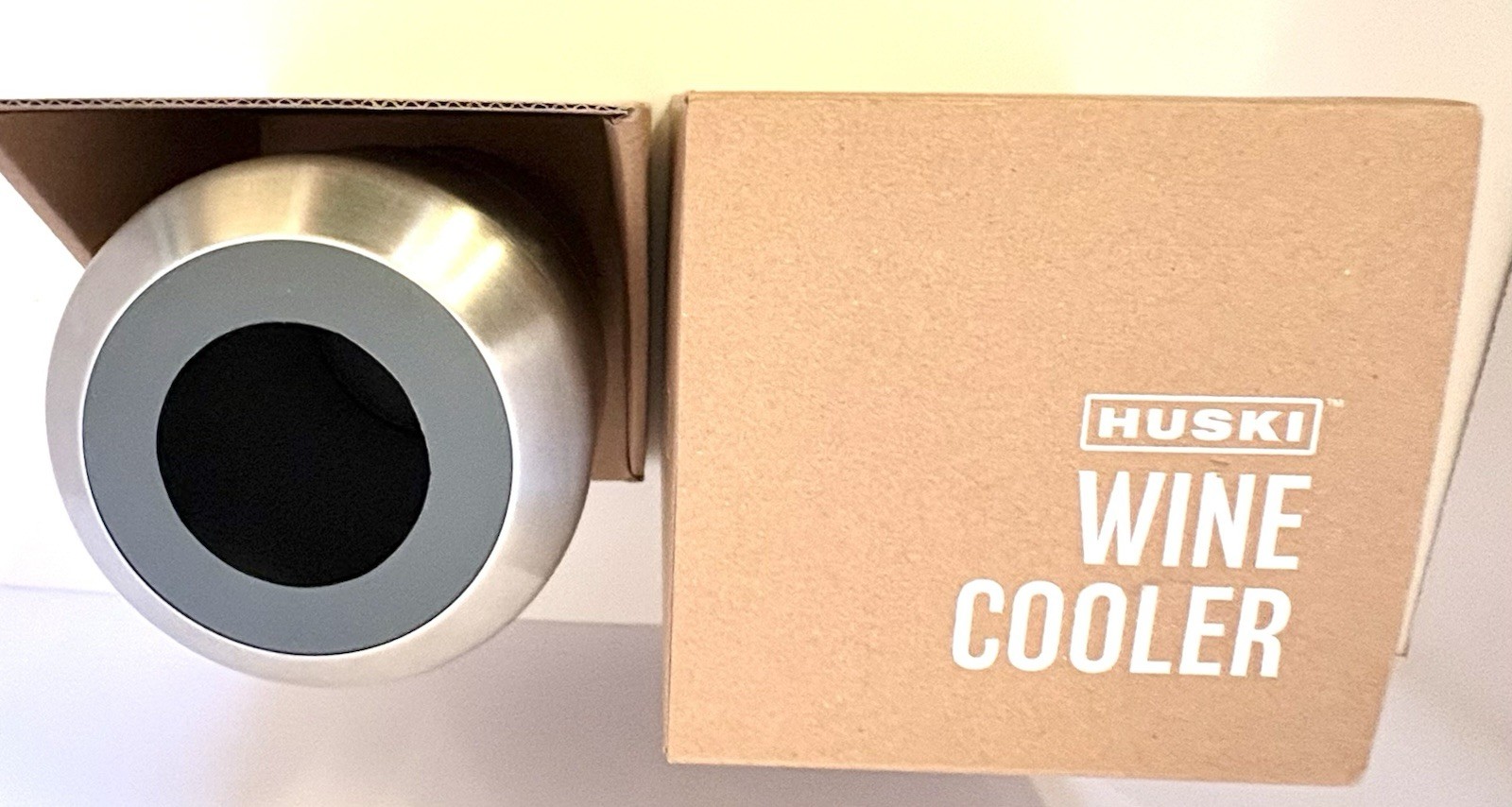 HUSKI Brushed Stainless Steel Wine Cooler