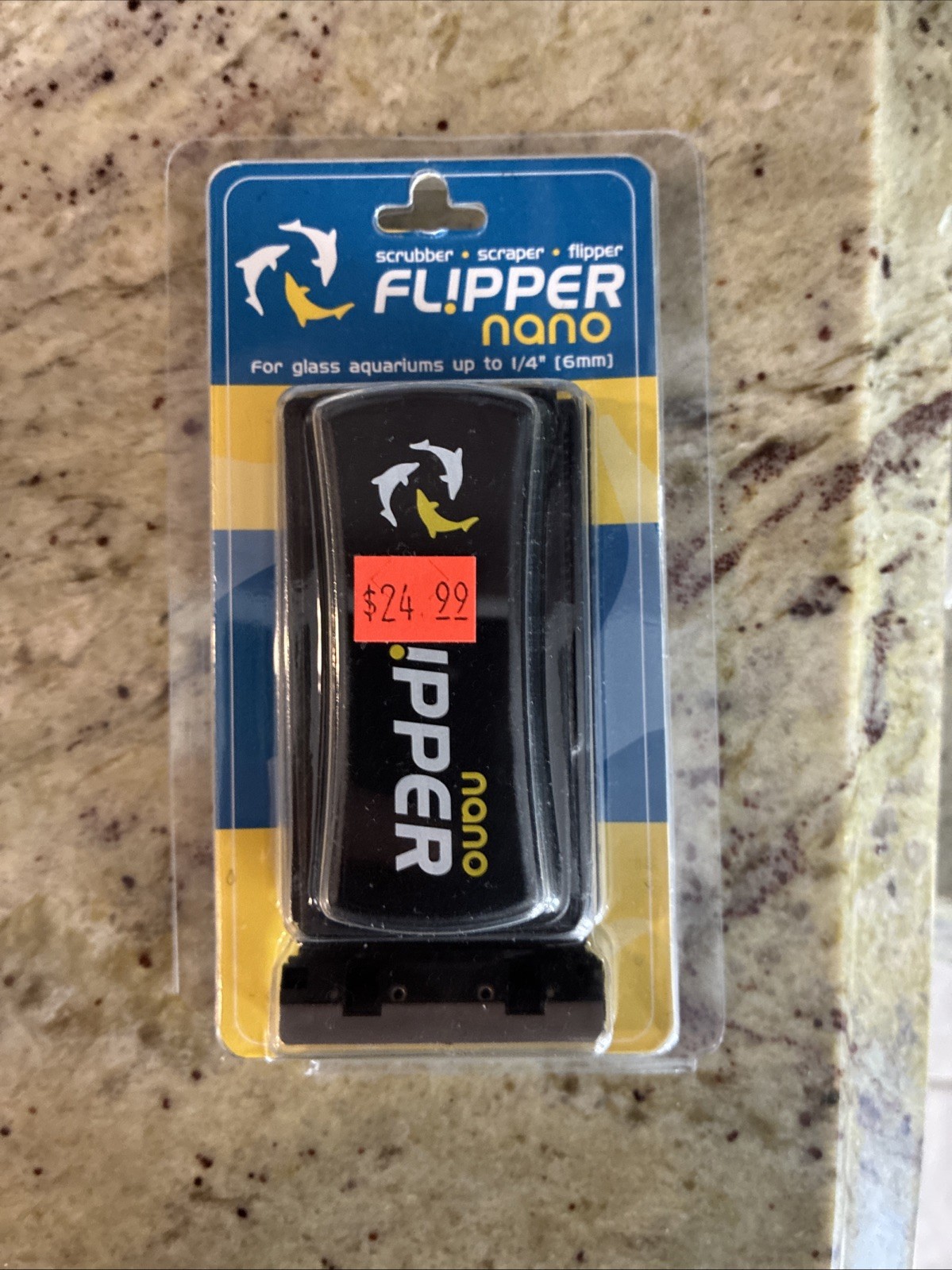 New Flipper Float 2in1 Magnetic Glass Cleaner and Scrubber /With New Blades 6mm
