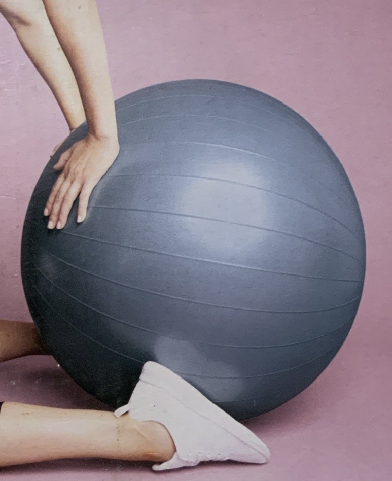 ➿ All In Motion Stability Ball 55cm Blue PVC Exercise/Fitness/Yoga 🆕 No Box