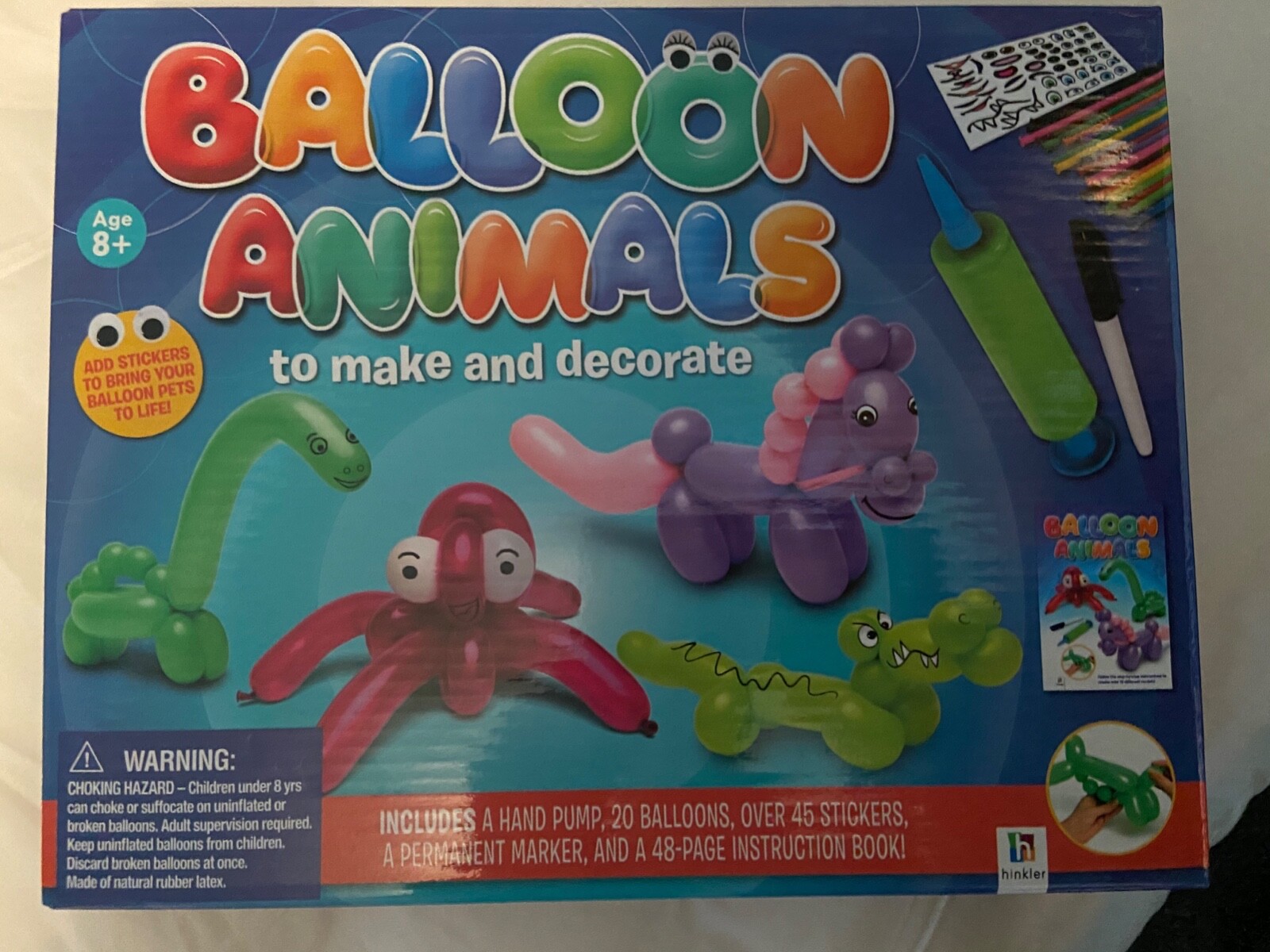 Balloon Animals! To Make and Decorate! Kids Arts & Crafts! Balloons & Stickers!