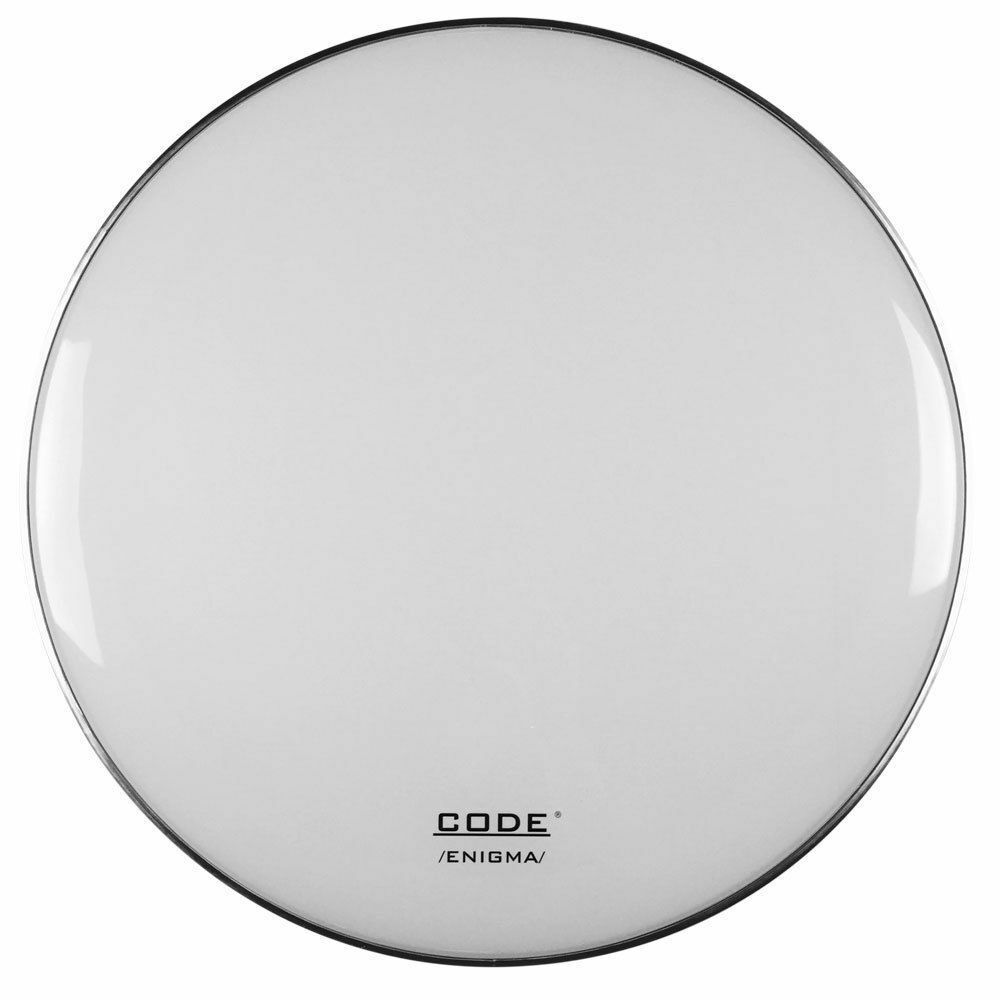 Enigma Bass Kick Drum Resonant/Reso Head 16 18 20 22 24 White or Black  Code