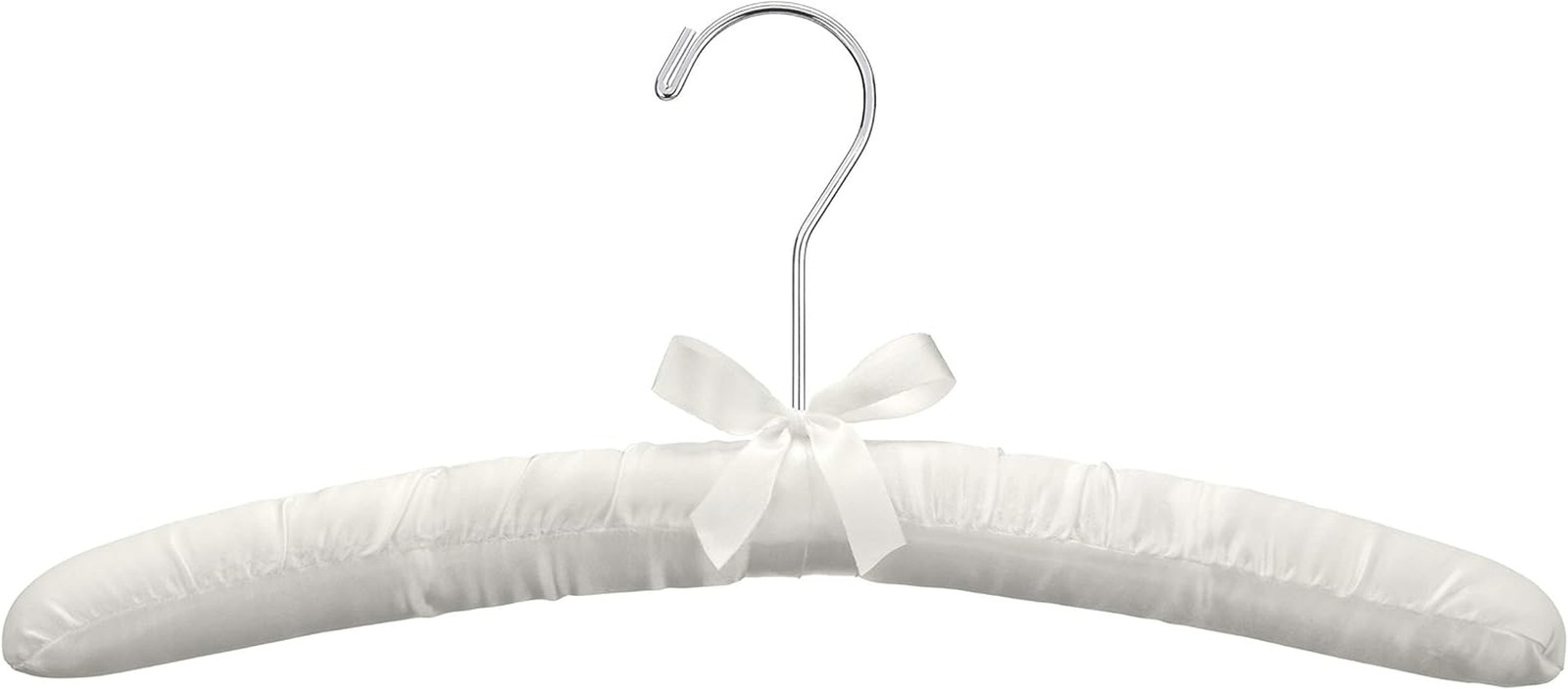 8PK Sat Blouse Hanger, 8 Count, Bone