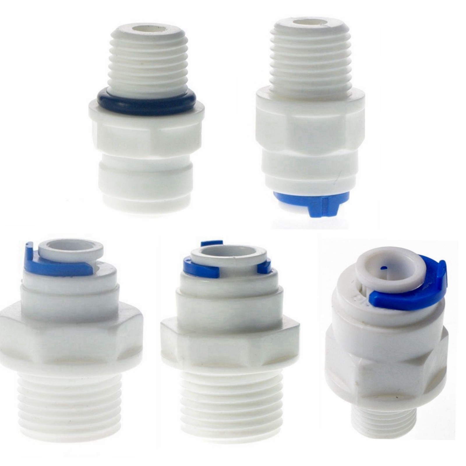 3 Pieces Quick Connect RO Water Straight Male BSP Pipe Without trouble Of Nut