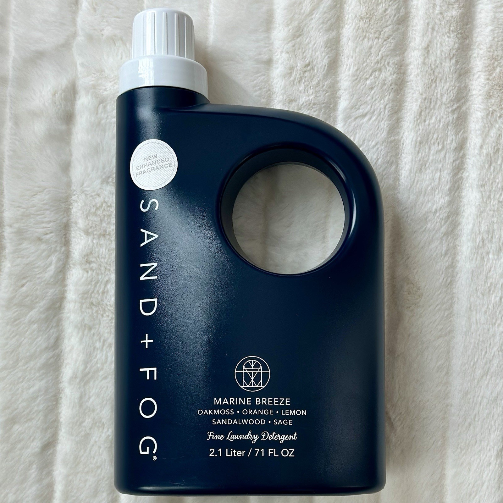 Sand + Fog Marine Breeze Laundry Detergent 71 oz Oakmoss Citrus Sage Sandalwood