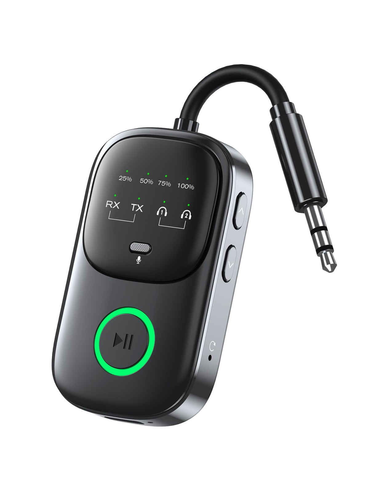 Bluetooth Transmitter Receiver, 2-in-1 Audio Adapter for Airplane, TV, Car