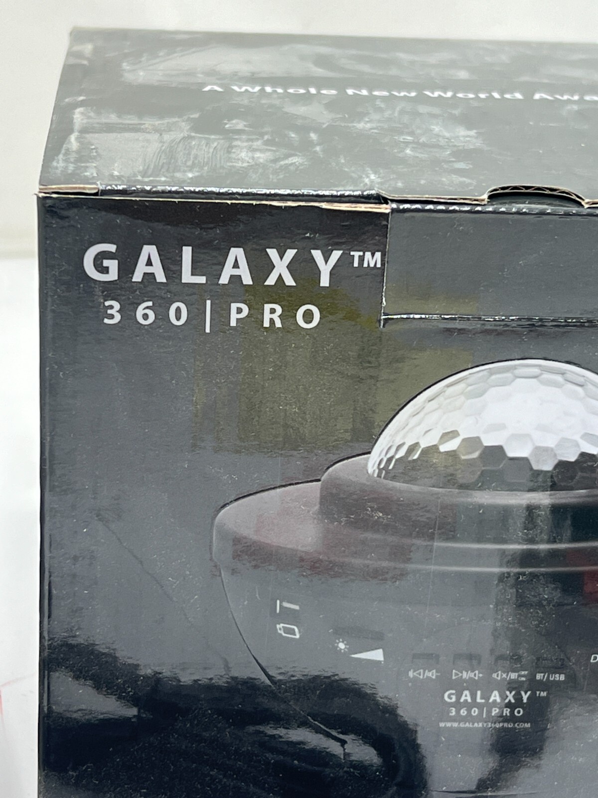 Galaxy 360 Pro Projector Multi-Color Projection Built-In Speaker Bluetooth Black