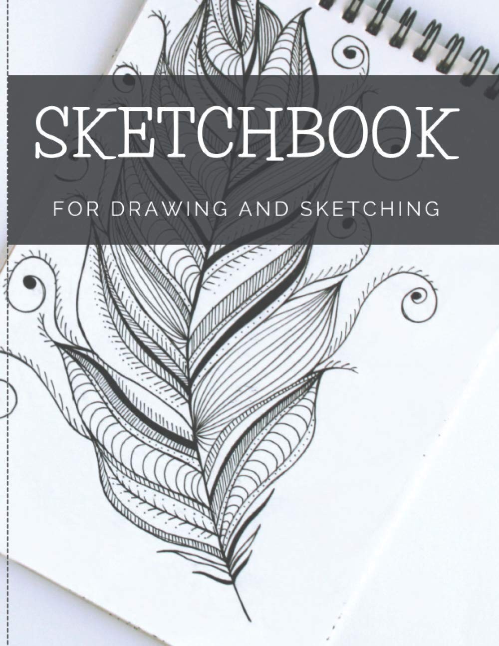 Drawing Sketchbook 100 Blank Pages Acid Free Paper Pad 8x11.5 White