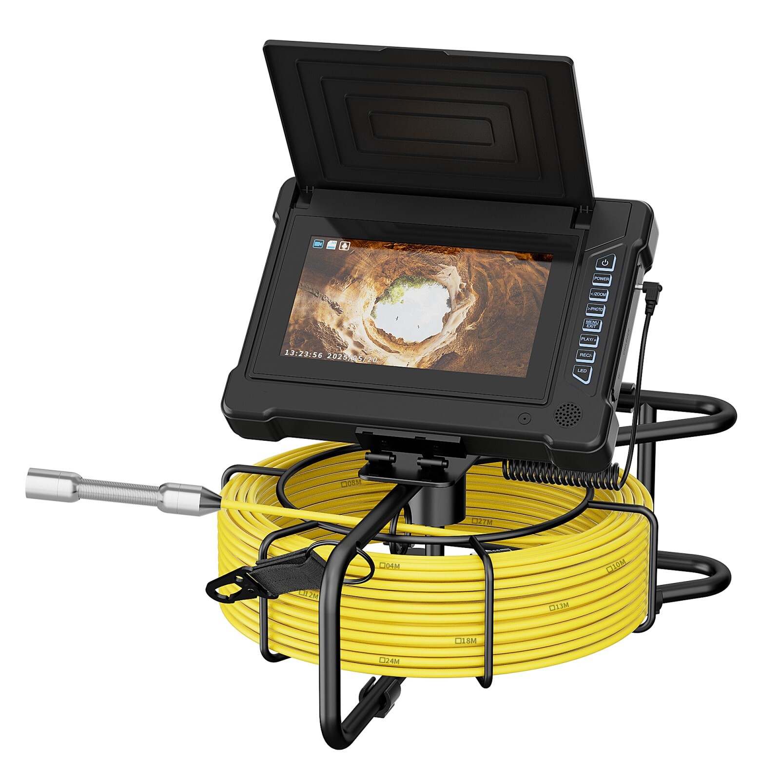 40m 7inch Sewer Camera Pipe Inspection Camera Drain Industrial Endoscope Camera
