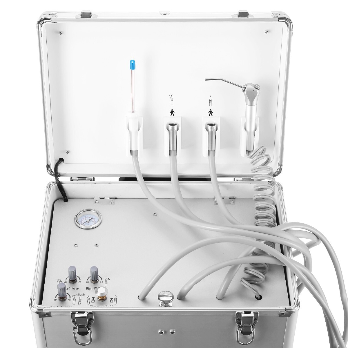 Handheld Dental Delivery Unit Enhanced Air Compressor Syringe Suction System