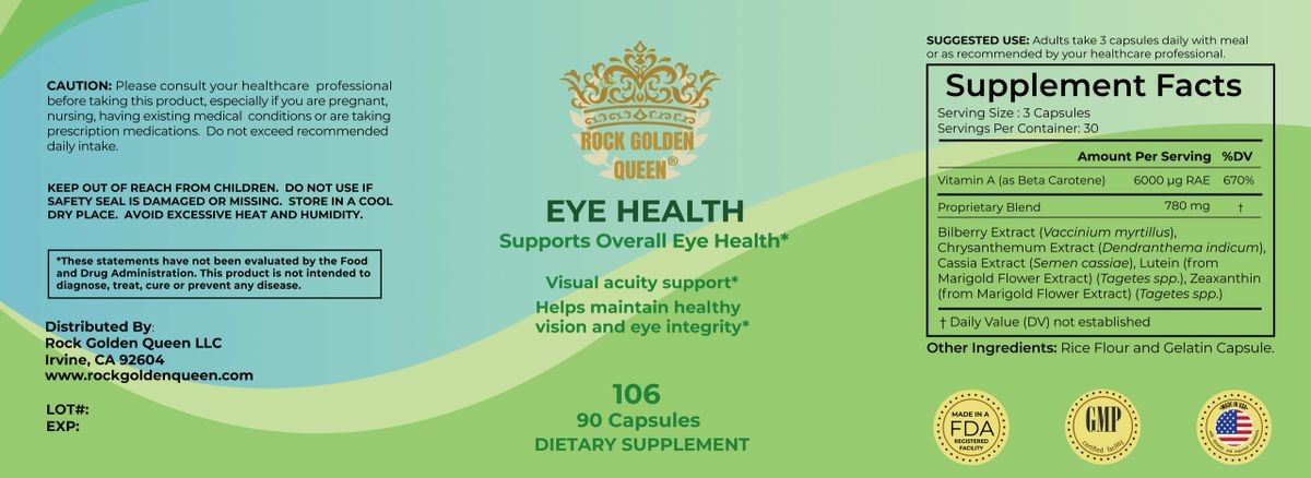 RGQ106- Eye Health, 90 Capsules