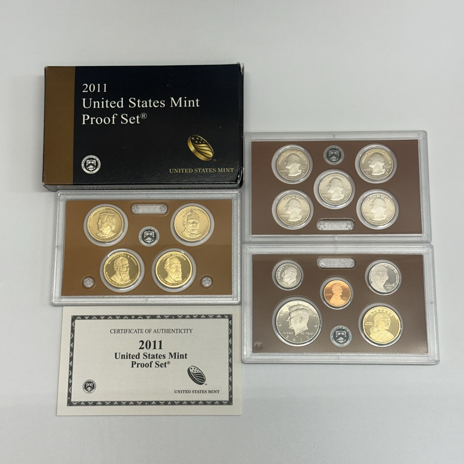 2011-S United States Mint Proof Set with COA & Box 14 Coins