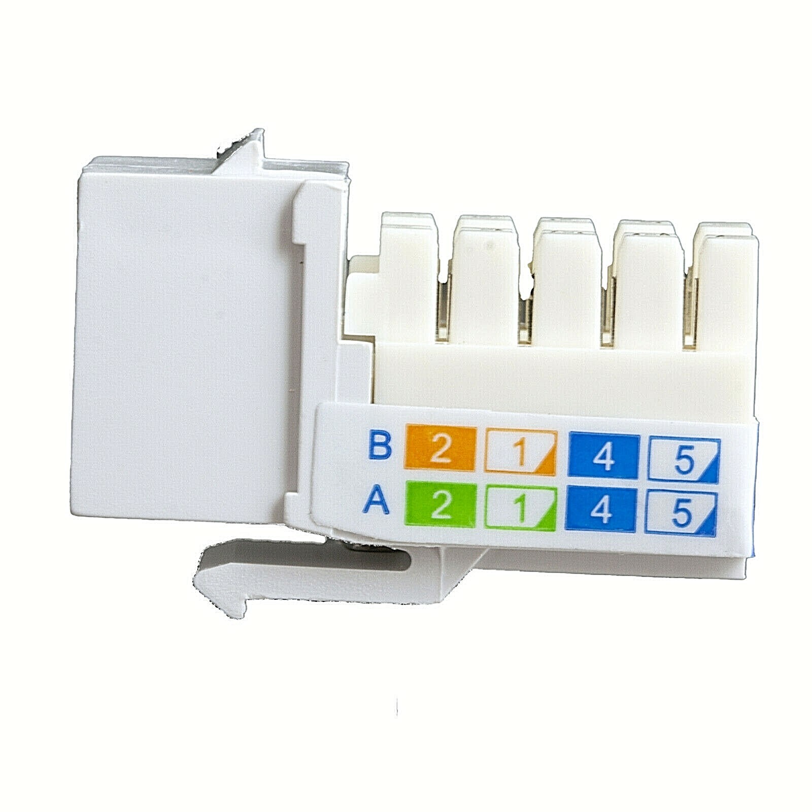Cat6 Jack White UL Listed - 100 Pack