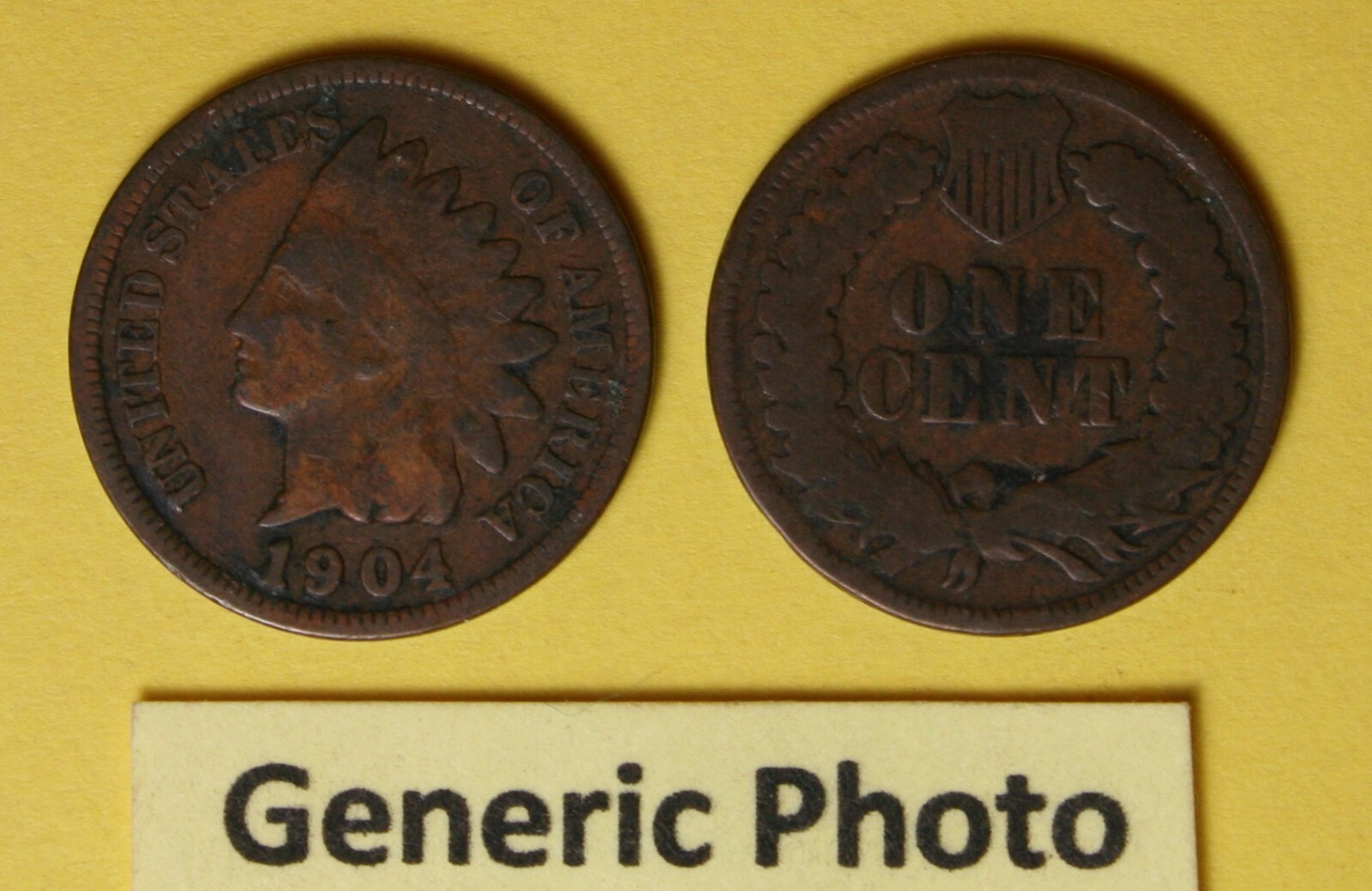 1904 US  Indian Head Cent in Good condition...see Individual Photos