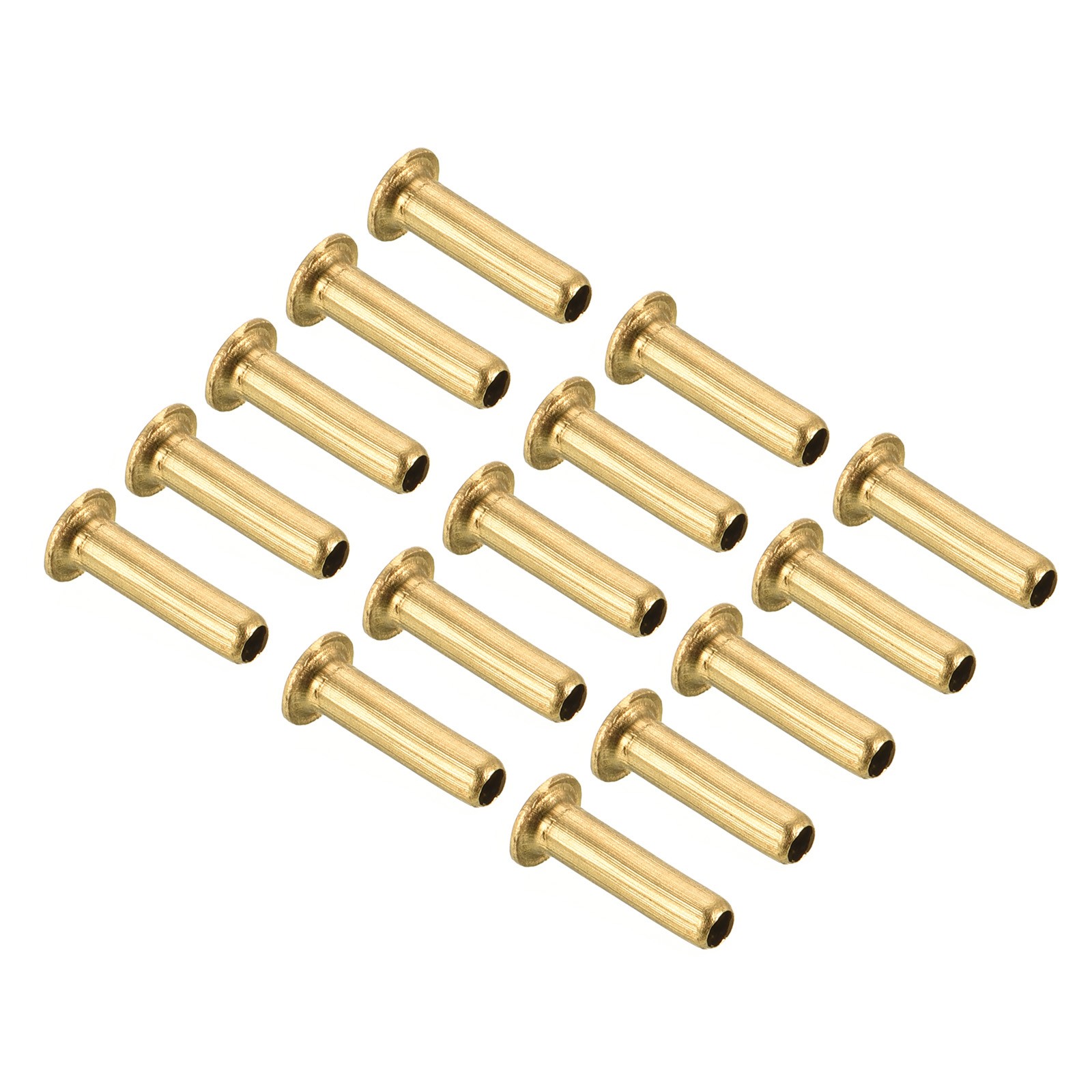 15pcs 2.5mm ID 4.5mm OD Tube Brass Compression Fittings Insert Sleeve Fitting
