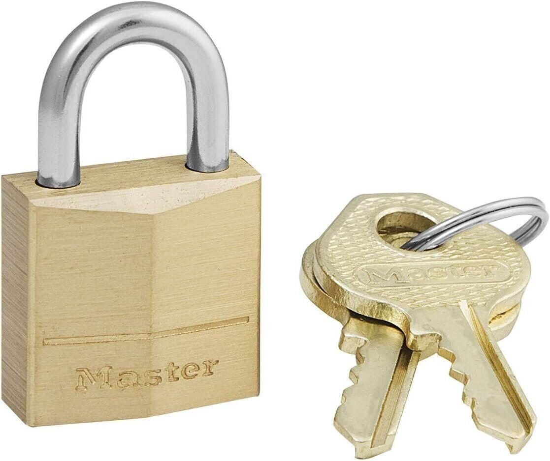 Master Lock 120D Brass Padlock Keyed