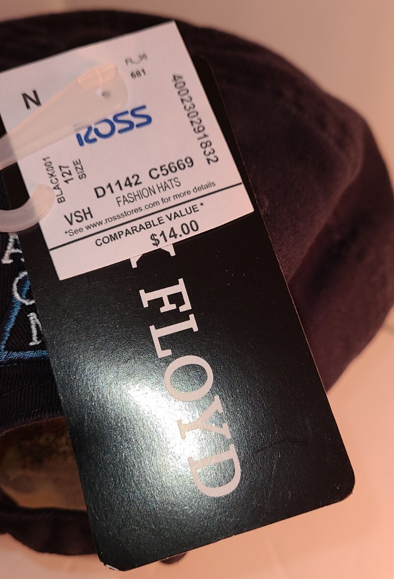 Pink Floyd - DSOTM Unisex Black Cap 3" adjustable Slider NWT Size: OS