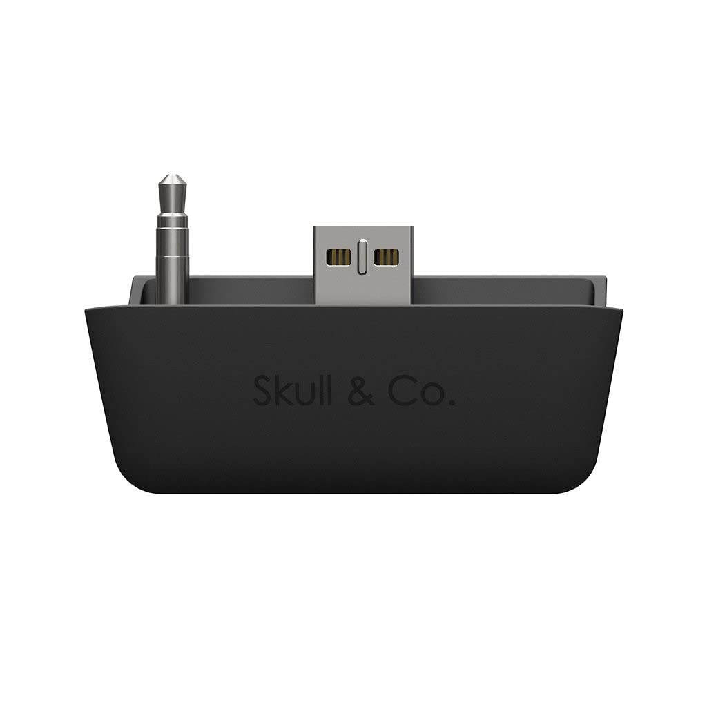 Skull & Co. AudioBox: Bluetooth 5.0 Wireless Audio Transmitter Adapter Black