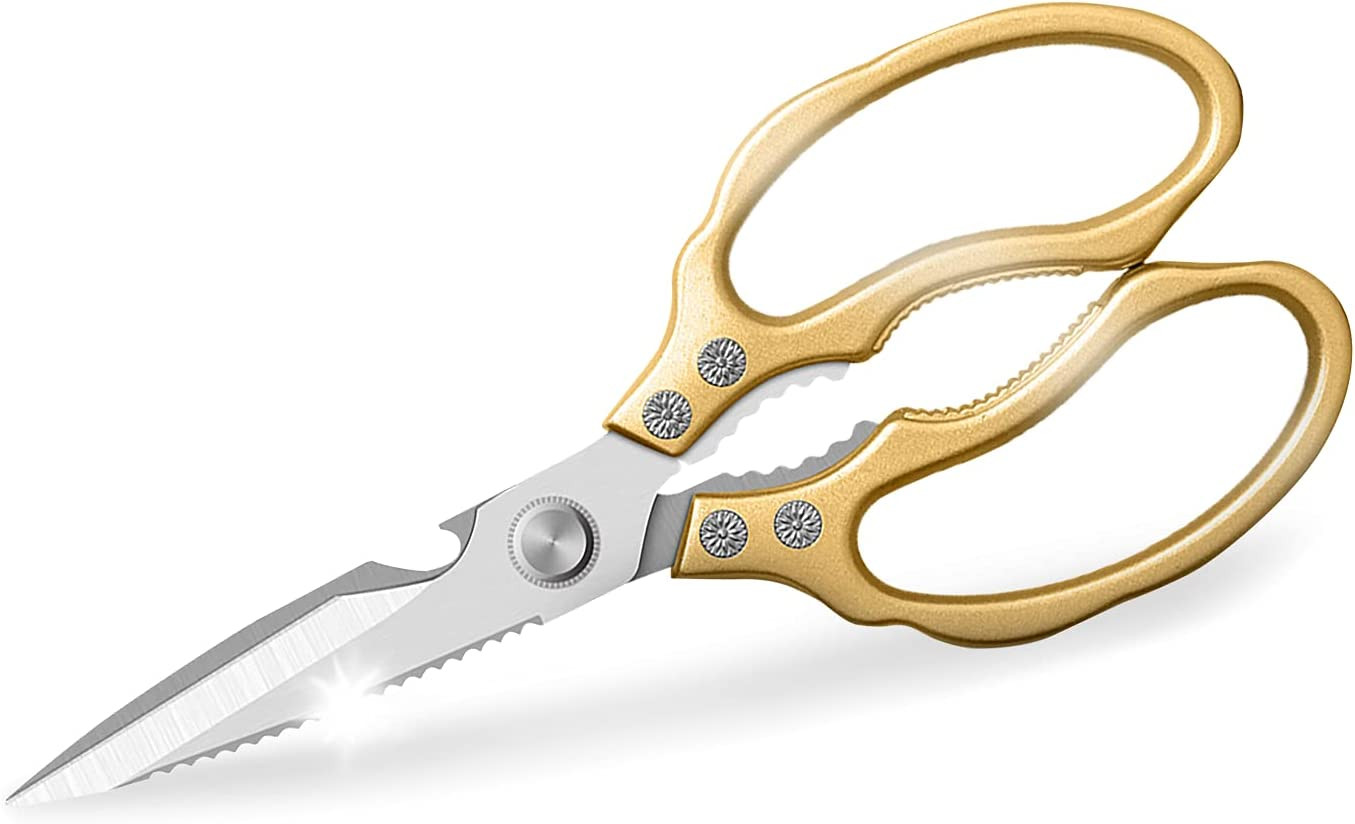 Awinjoy Kitchen Scissors, Heavy Duty Sharp Shears Dishwasher Safe, Kitchen Acces