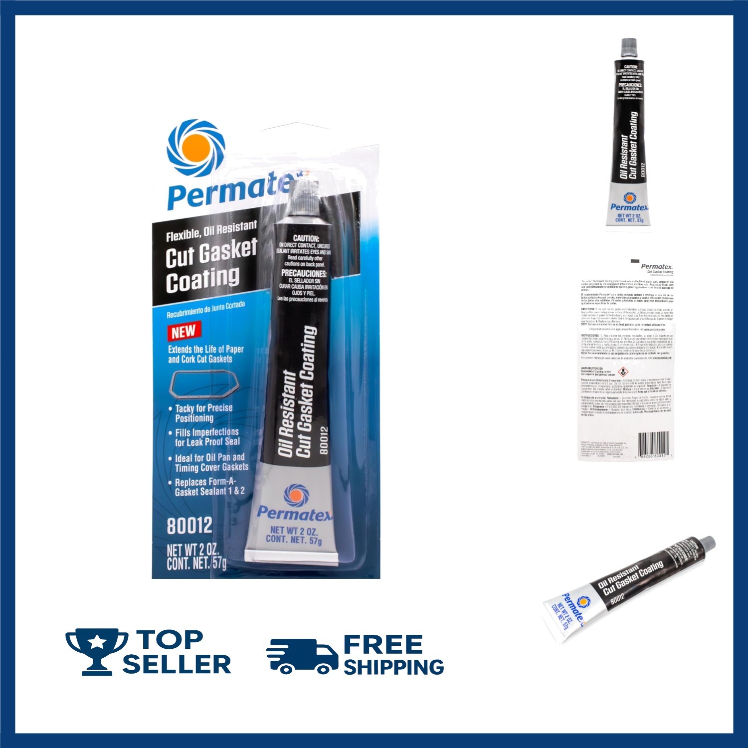 Black Cut Gasket Coating, Flexible, Oil-Resistant Silicone Sealant for Paper,...