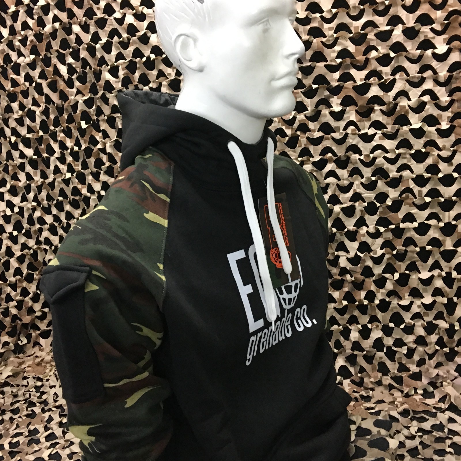 NEW Enola Gaye Tequila Pull Over Hooded Sweatshirt - Black - Medium