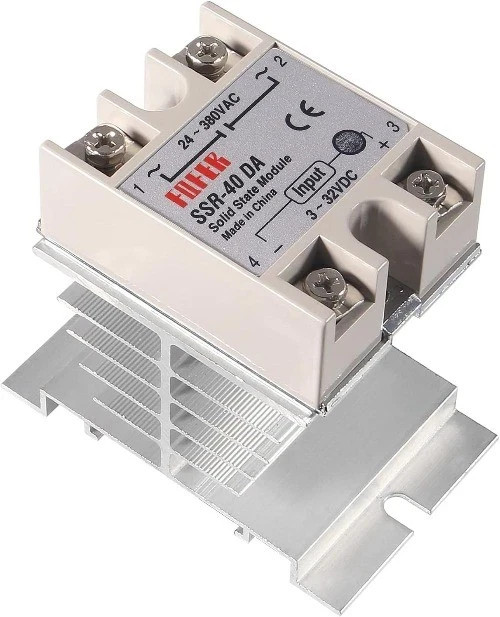 Solid State Relay SSR 40DA 40A 3 32VDC Input 24 380VAC Output Heat Sink