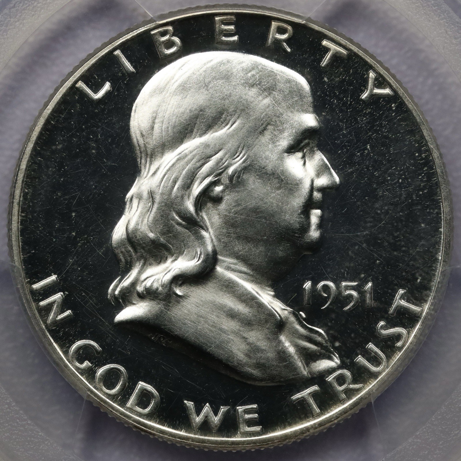 1951 50c Franklin Half Dollar - PCGS PR 63 CAM