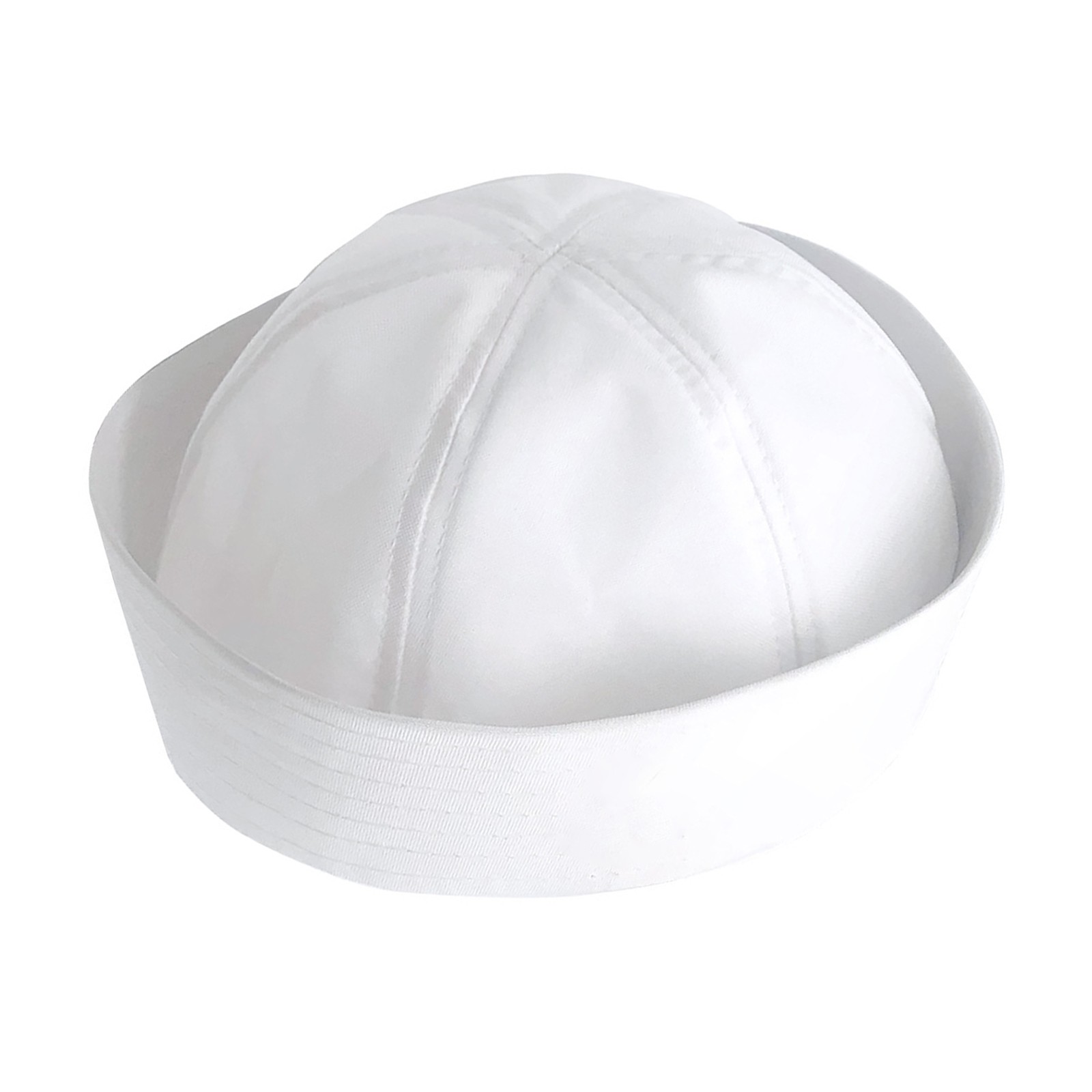 Cute White Doughboy Navy SAILOR Fishing Marine Popeye Costume Hat Cap 54cm;