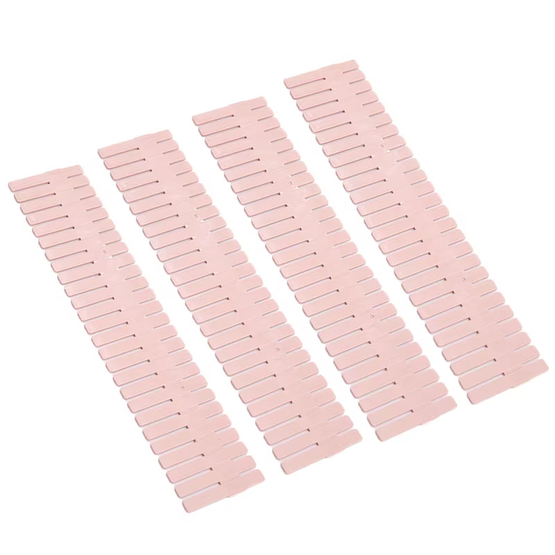 4 Pcs DIY Adjustable Storage Partition Board Plastic Drawer Divider Combination
