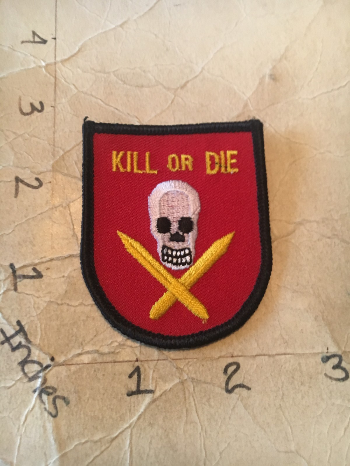 US Army Kill or Die with skull morale Patch 7/22/25 modern copy