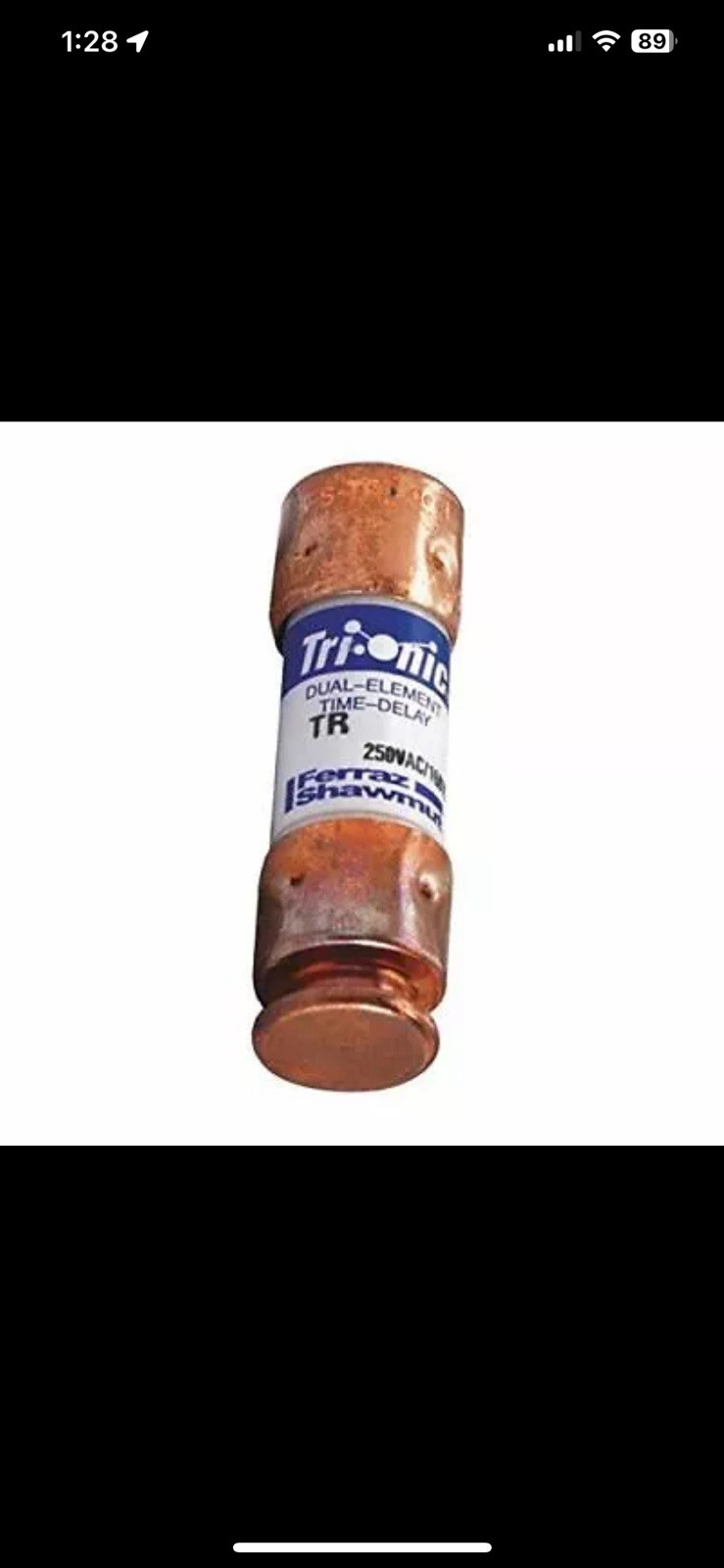 Mersen TR2R 2Amp (2A) TR 250V Time-Delay Fuse (Pack of 3)