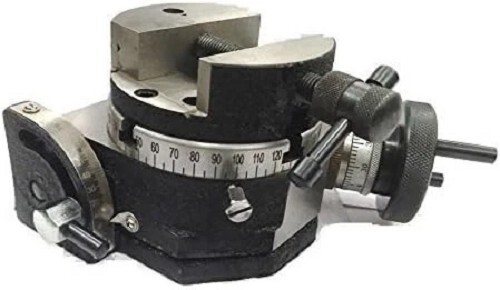 4" 100MM Tilting Rotary Table With 4" Round Vice & T-Nut