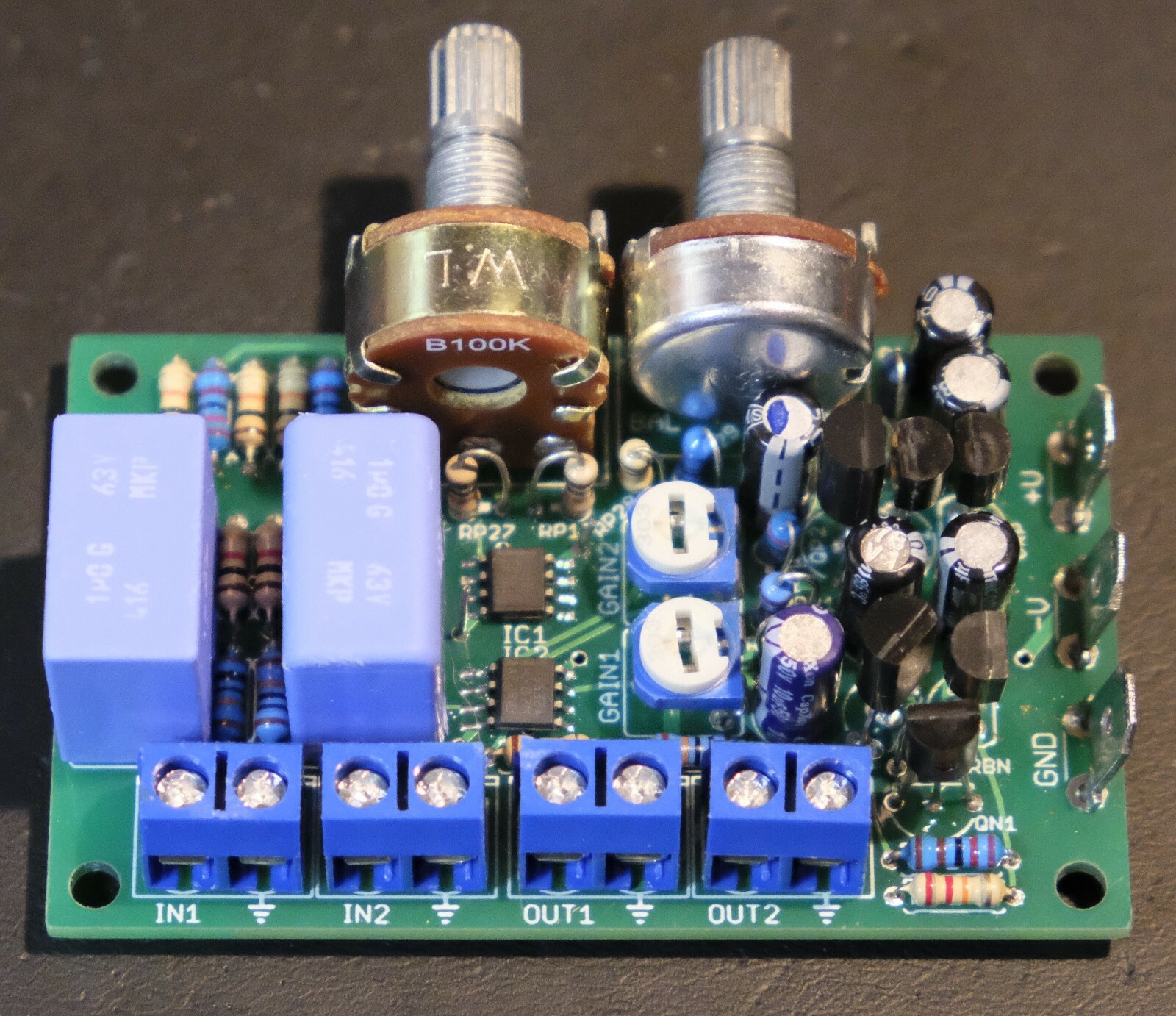 DIY Audio - Stereo PreAmp PCB - Bare PCB + Support Documents, Not a Kit