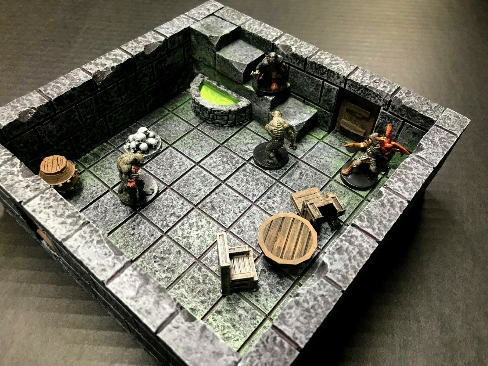 Dungeon Room Set 28mm Terrain 40k warhammer Dungeons & Dragons Pathfinder d&d