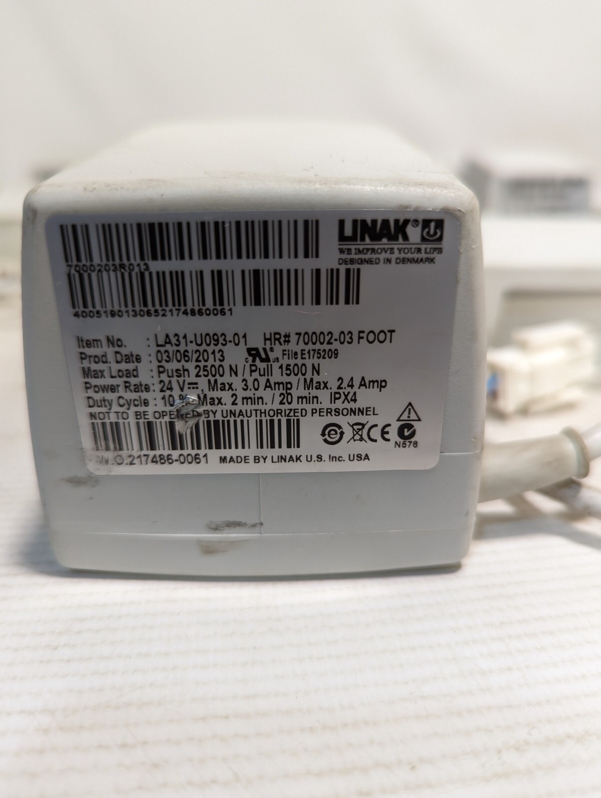Linak LA31-U093-01 Linear Actuator