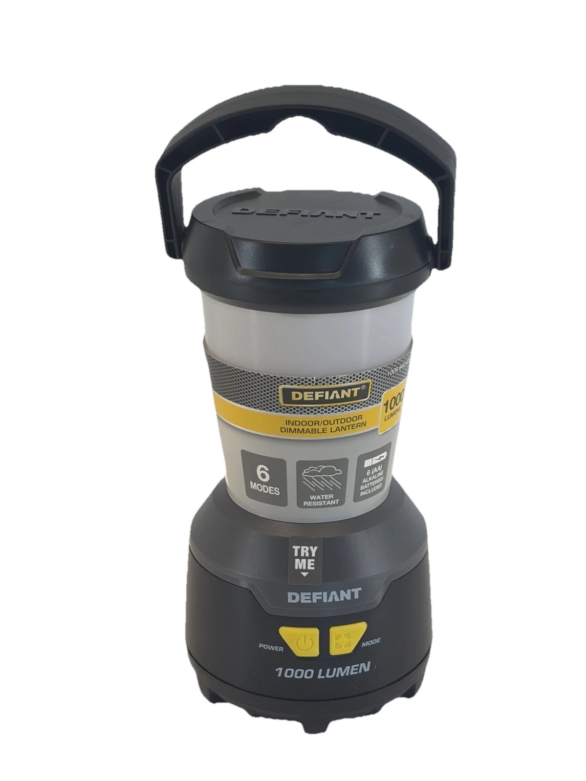 Defiant 1000 Lumen Dimmable Weatherproof LED Lantern Batteries Not Included