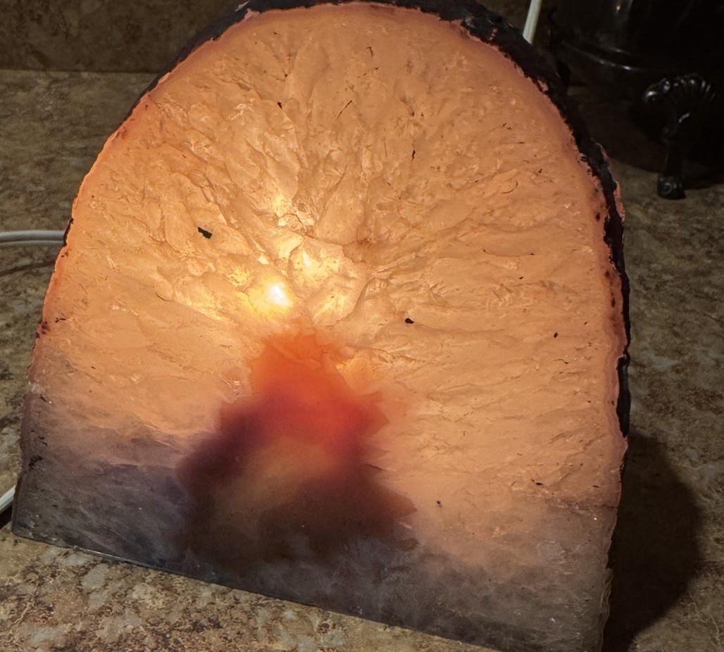 Brazilian Agate Stone Lamp -Accent Light 5”