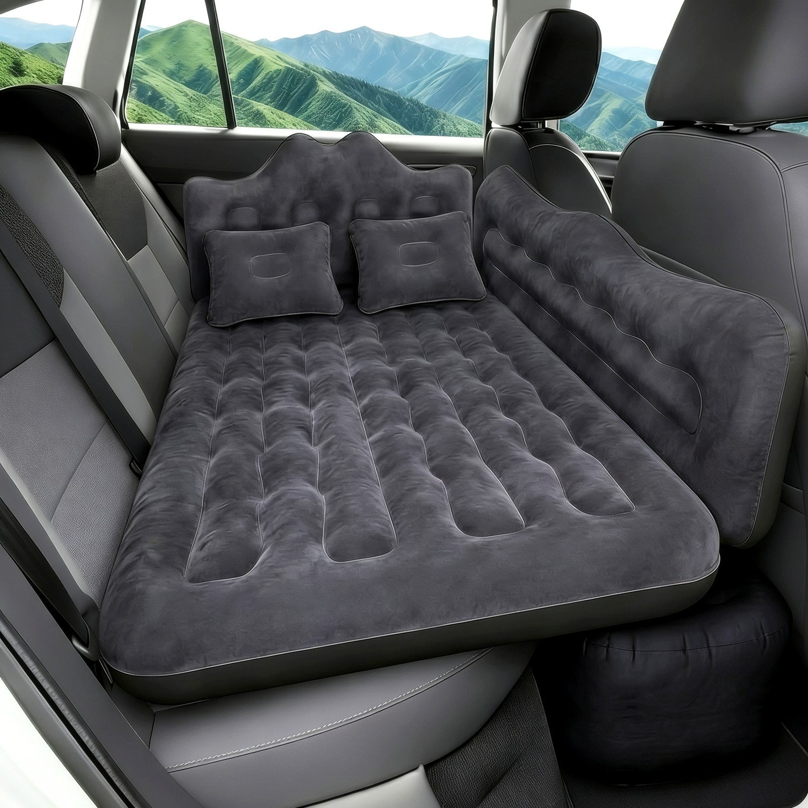 Universal Car Air Mattress for Truck Backseat, Inflatable SUV Rear Seat Airbed
