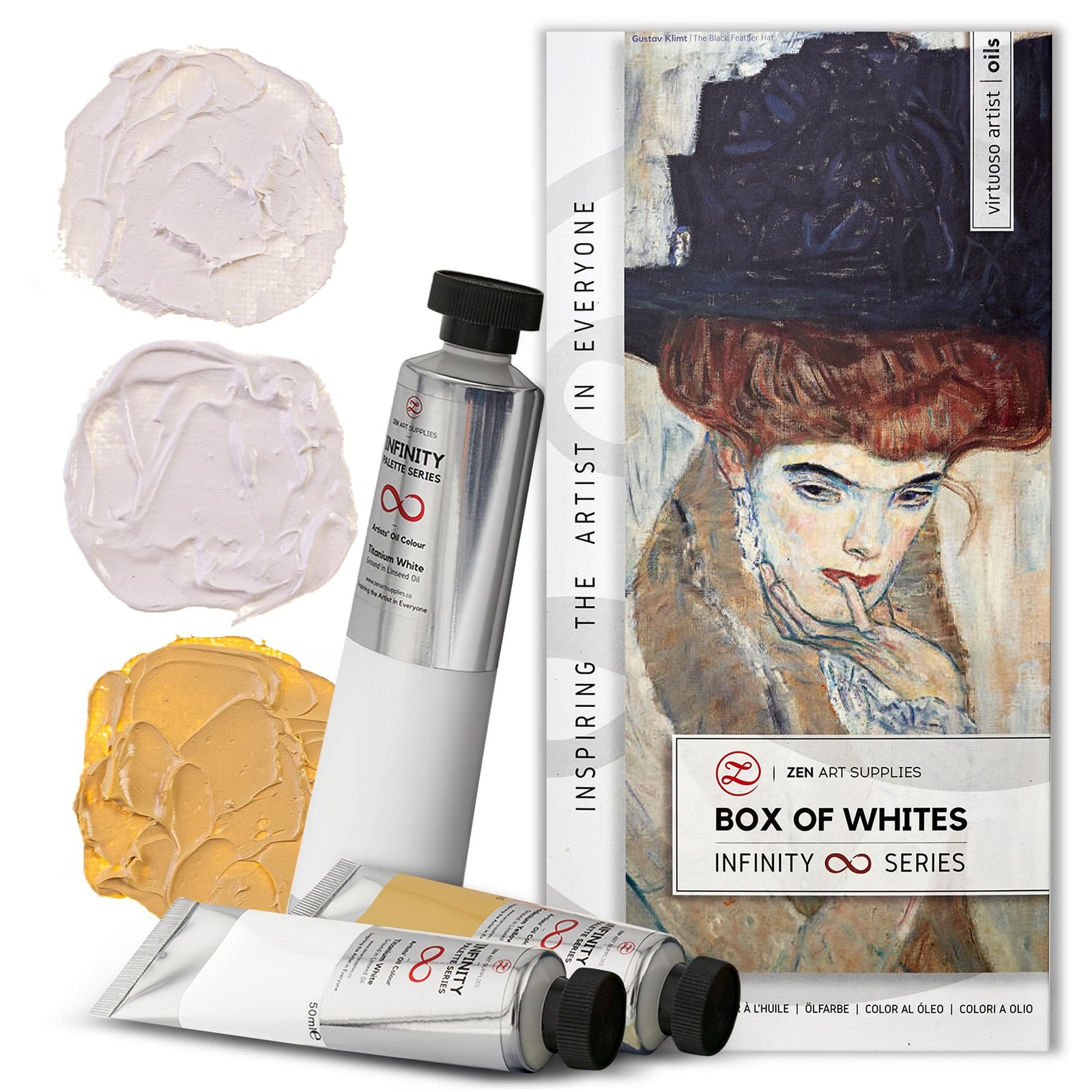 Box of Whites by ZenART for Flawless tints - 6.75 fl oz (200ml) Titanium Whit...
