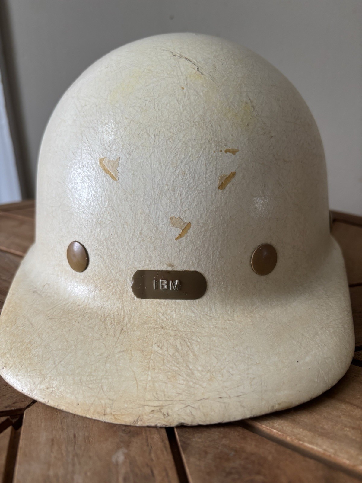RARE Vintage IBM Plant Protection Hat Construction Superglass Fibre Metal