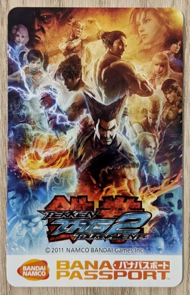 Unused Bandai Namco BANAPASSPORT Card Tekken Tag Tournament 2 design