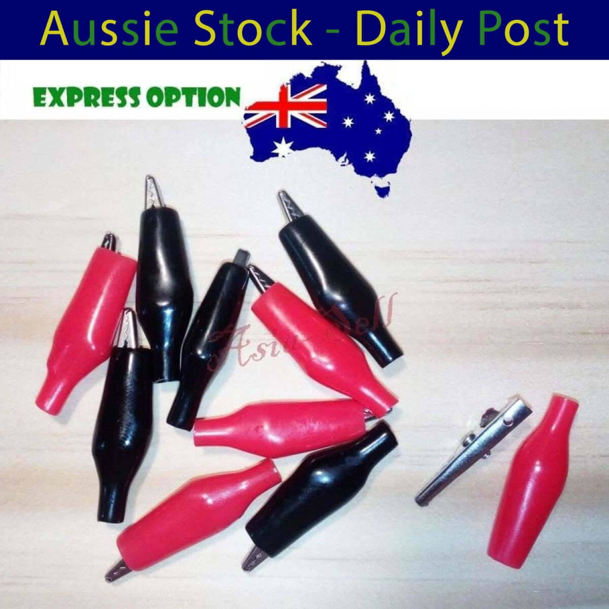 10pcs Metal Alligator Clip Crocodile Electrical Clamp Testing Probe